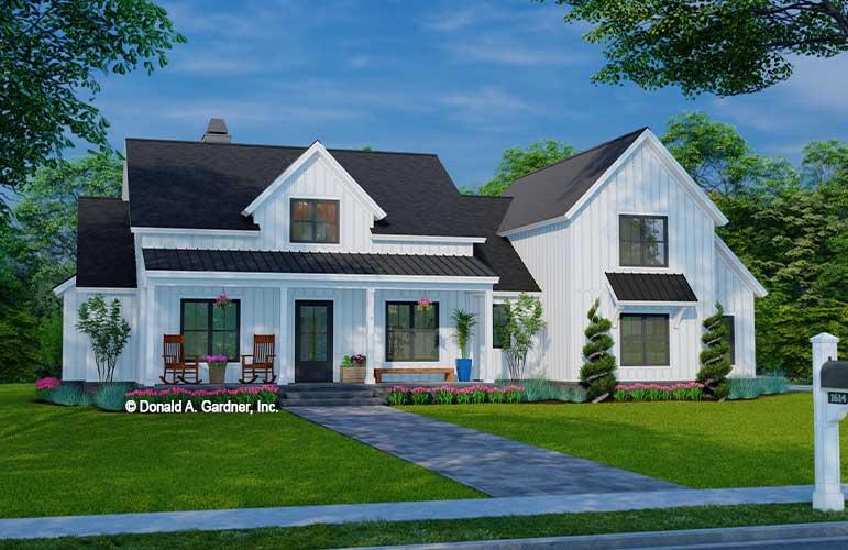 House Plan 1614 | Family Modern Farmhouse - Don Gardner Architects
