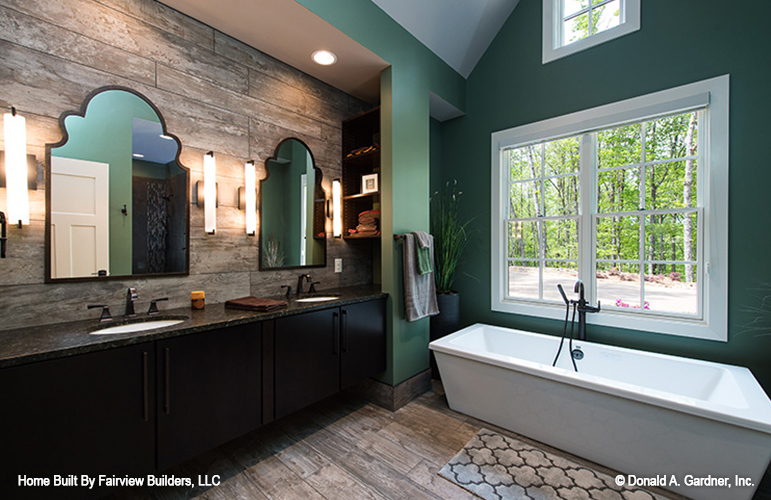 The color green in The Laurelwood house plan 5024.