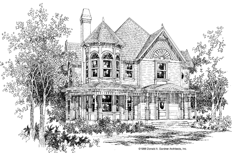 Victorian Style House Plans - The Eden Plan 171