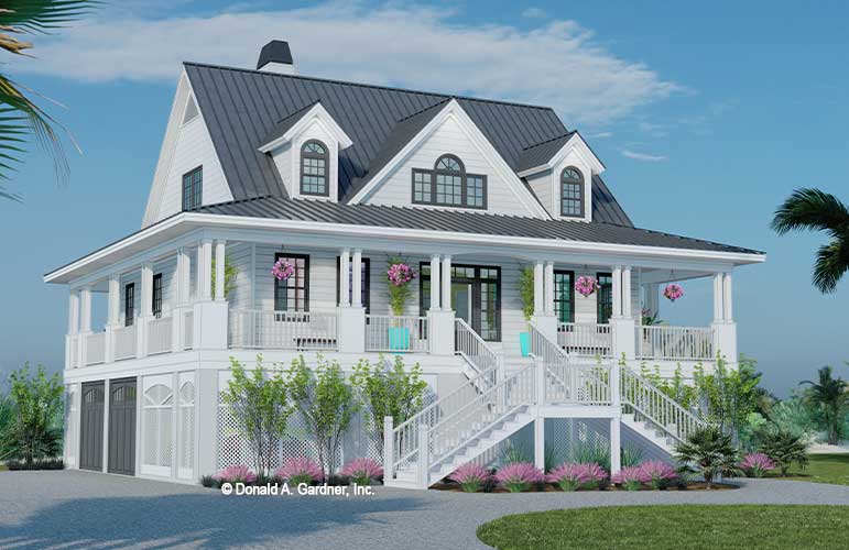 Coastal house plan - The Hyacinth Plan 856-C. 