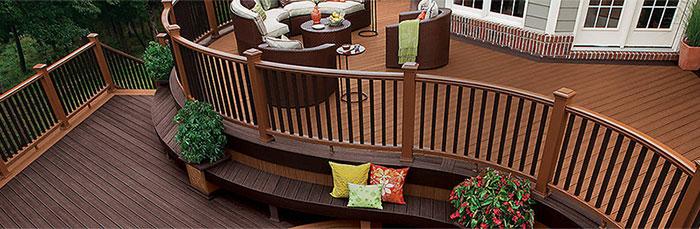 Trex Decking for outdoor decks. 