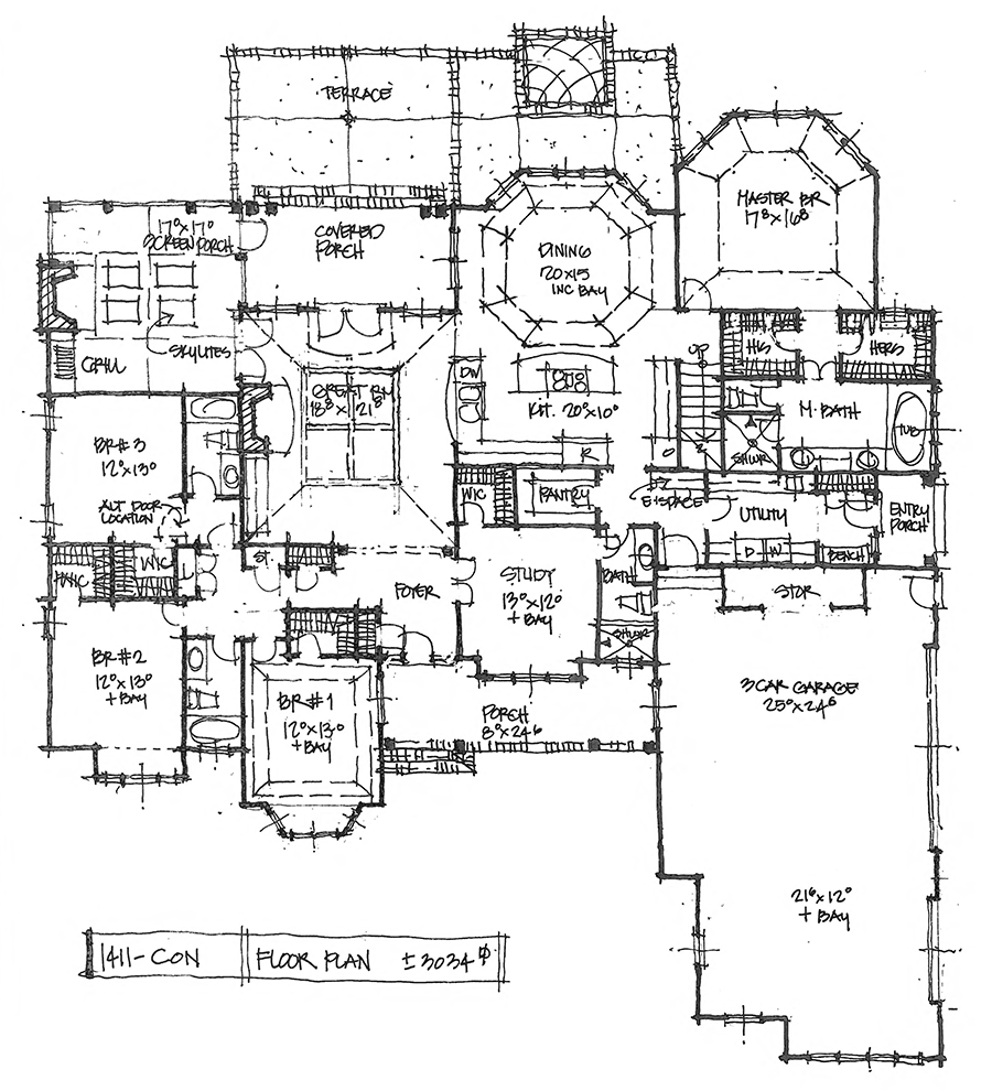  New  House  Plan  on the Drawing  Board 1411 Don Gardner 